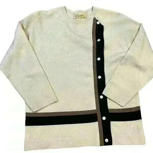 Vintage 60s / 70s Sebastian 100% Pure Wool Sweater Top Women’s Size Small Knit